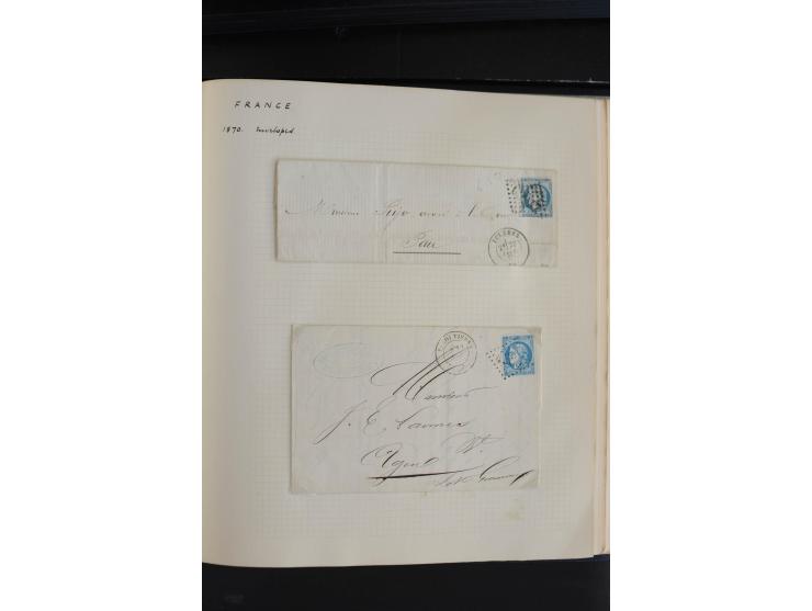 1870, Bordeaux-Ausgabe,  schöne ungebrauchte und gestempelte Sammlung mit einigen Briefen, insgesamt über 200 Werten und 18 B