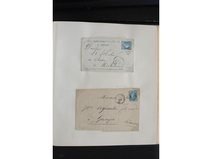 1870, Bordeaux-Ausgabe,  schöne ungebrauchte und gestempelte Sammlung mit einigen Briefen, insgesamt über 200 Werten und 18 B