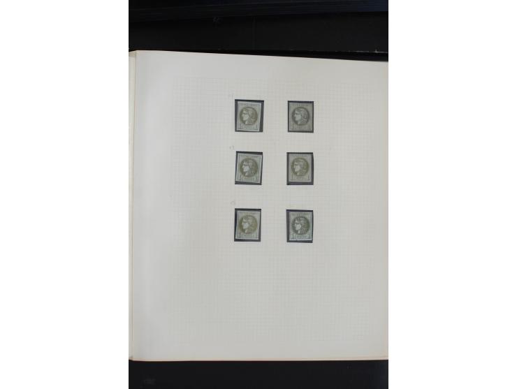 1870, Bordeaux-Ausgabe,  schöne ungebrauchte und gestempelte Sammlung mit einigen Briefen, insgesamt über 200 Werten und 18 B