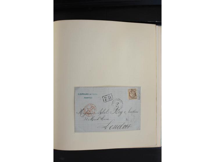 1870, Bordeaux-Ausgabe,  schöne ungebrauchte und gestempelte Sammlung mit einigen Briefen, insgesamt über 200 Werten und 18 B