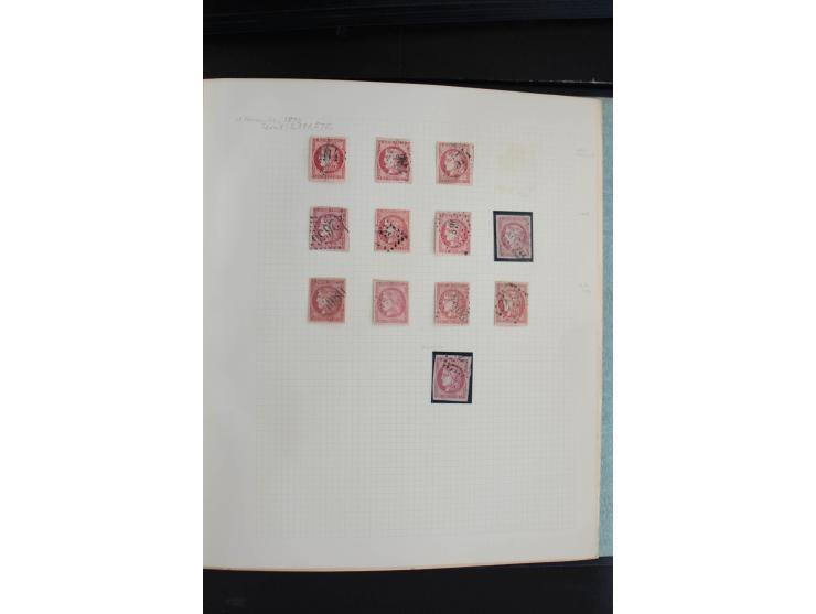 1870, Bordeaux-Ausgabe,  schöne ungebrauchte und gestempelte Sammlung mit einigen Briefen, insgesamt über 200 Werten und 18 B