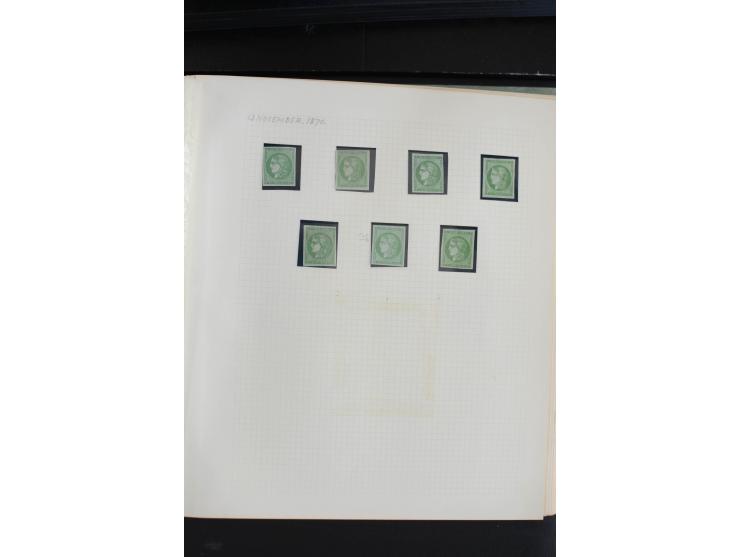 1870, Bordeaux-Ausgabe,  schöne ungebrauchte und gestempelte Sammlung mit einigen Briefen, insgesamt über 200 Werten und 18 B