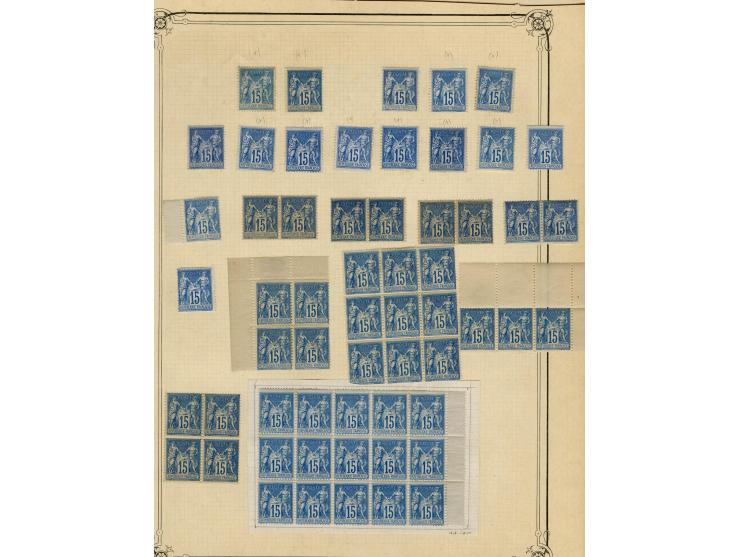 1877/92, Allegorie, schöne postfrische und ungebrauchte Sammlung mit vielen besseren Werten, dabei Mi.-Nr. 46(8), 47(3), 51(1