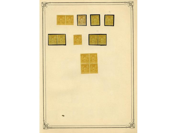 1877/92, Allegorie, schöne postfrische und ungebrauchte Sammlung mit vielen besseren Werten, dabei Mi.-Nr. 46(8), 47(3), 51(1