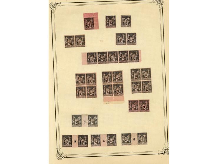 1877/92, Allegorie, schöne postfrische und ungebrauchte Sammlung mit vielen besseren Werten, dabei Mi.-Nr. 46(8), 47(3), 51(1