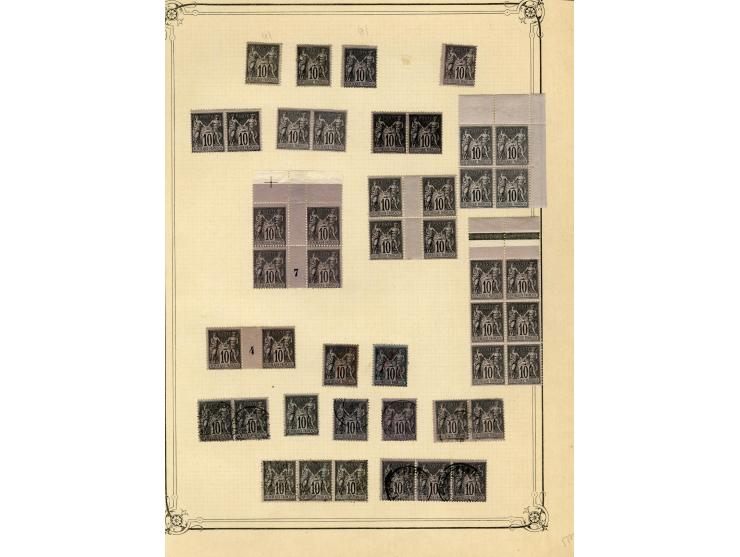 1877/92, Allegorie, schöne postfrische und ungebrauchte Sammlung mit vielen besseren Werten, dabei Mi.-Nr. 46(8), 47(3), 51(1