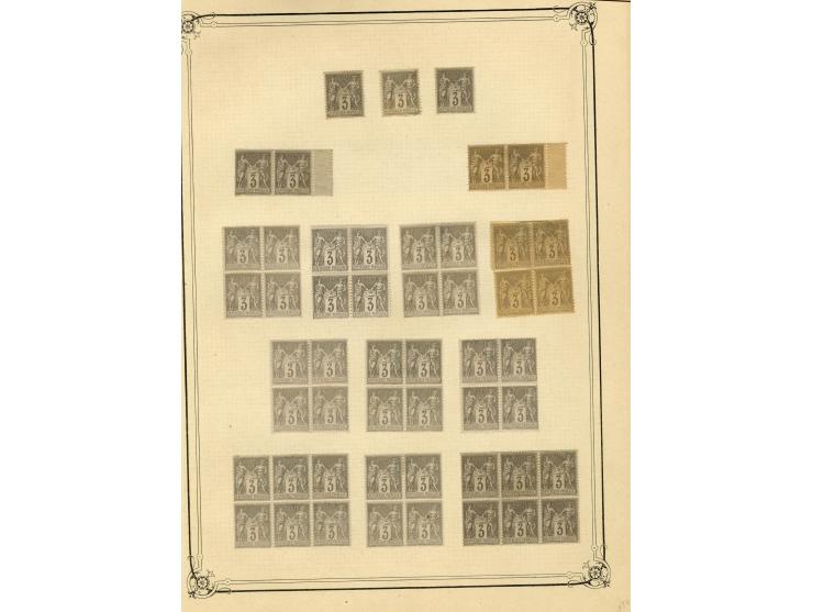 1877/92, Allegorie, schöne postfrische und ungebrauchte Sammlung mit vielen besseren Werten, dabei Mi.-Nr. 46(8), 47(3), 51(1