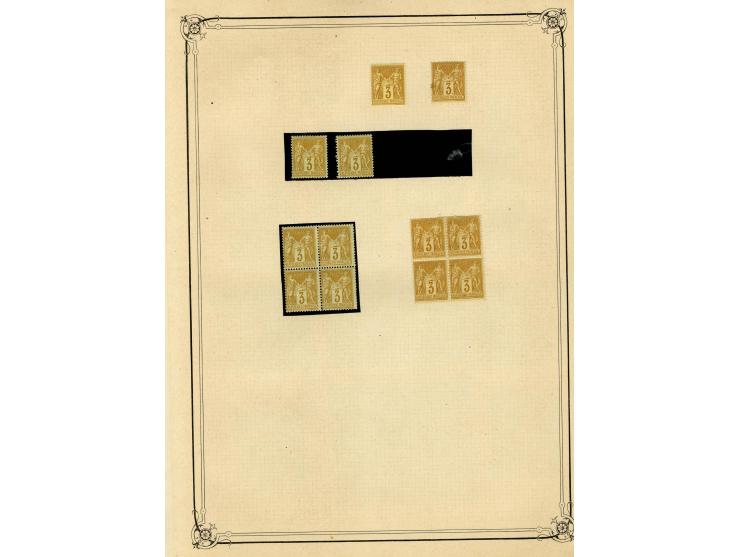 1877/92, Allegorie, schöne postfrische und ungebrauchte Sammlung mit vielen besseren Werten, dabei Mi.-Nr. 46(8), 47(3), 51(1