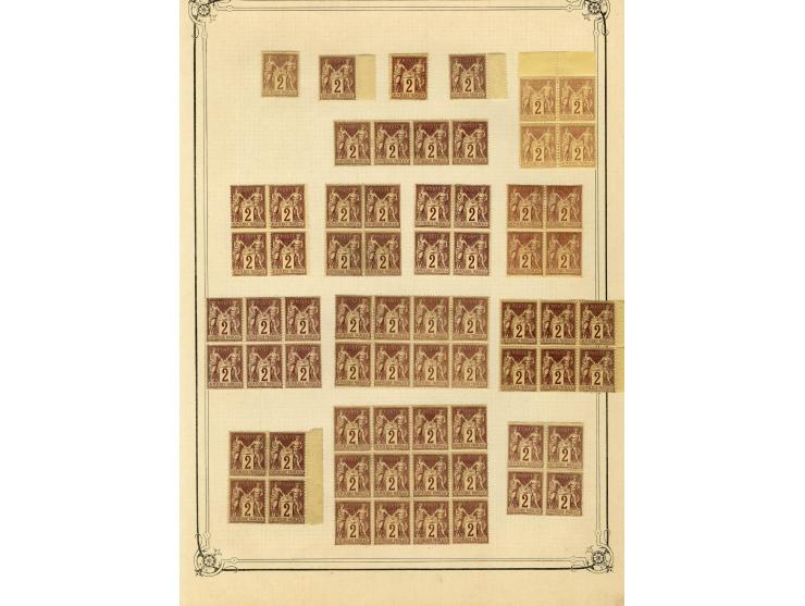 1877/92, Allegorie, schöne postfrische und ungebrauchte Sammlung mit vielen besseren Werten, dabei Mi.-Nr. 46(8), 47(3), 51(1