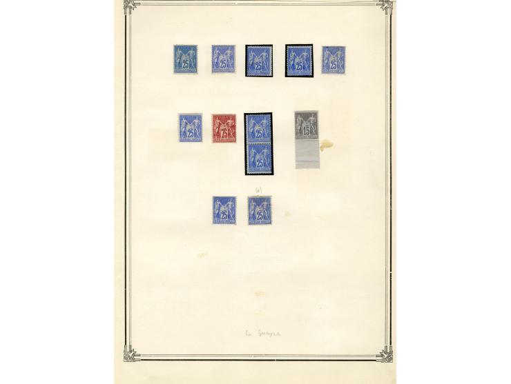 1877/92, Allegorie, schöne postfrische und ungebrauchte Sammlung mit vielen besseren Werten, dabei Mi.-Nr. 46(8), 47(3), 51(1