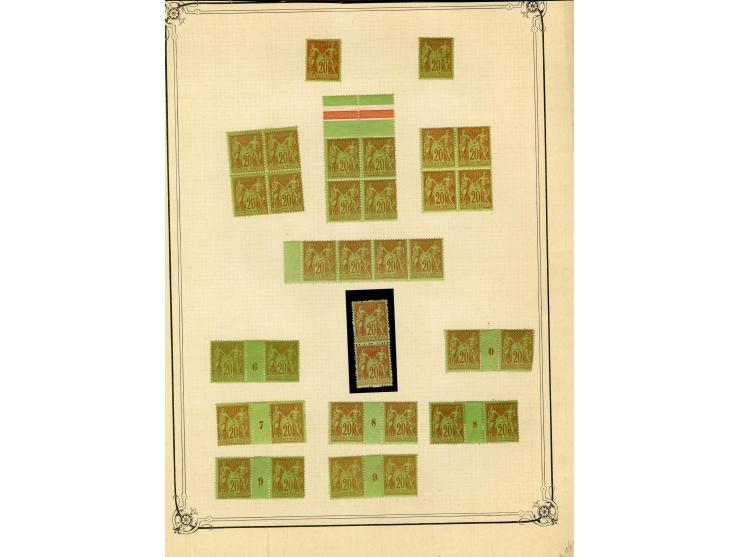 1877/92, Allegorie, schöne postfrische und ungebrauchte Sammlung mit vielen besseren Werten, dabei Mi.-Nr. 46(8), 47(3), 51(1