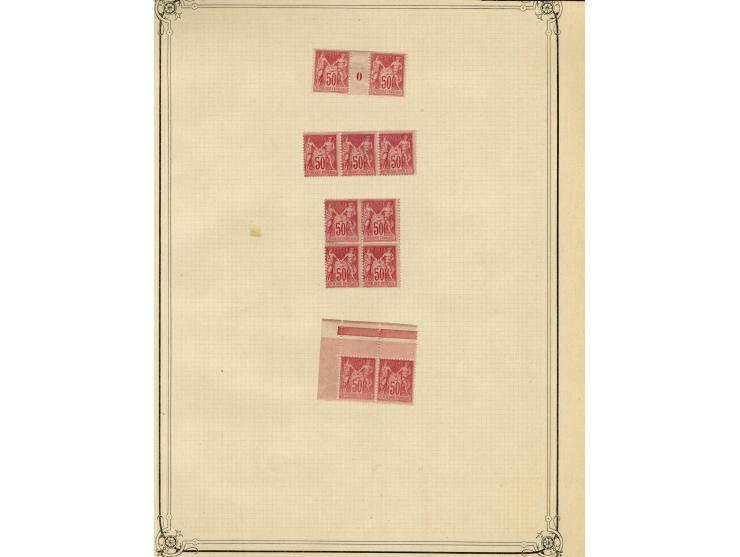1877/92, Allegorie, schöne postfrische und ungebrauchte Sammlung mit vielen besseren Werten, dabei Mi.-Nr. 46(8), 47(3), 51(1