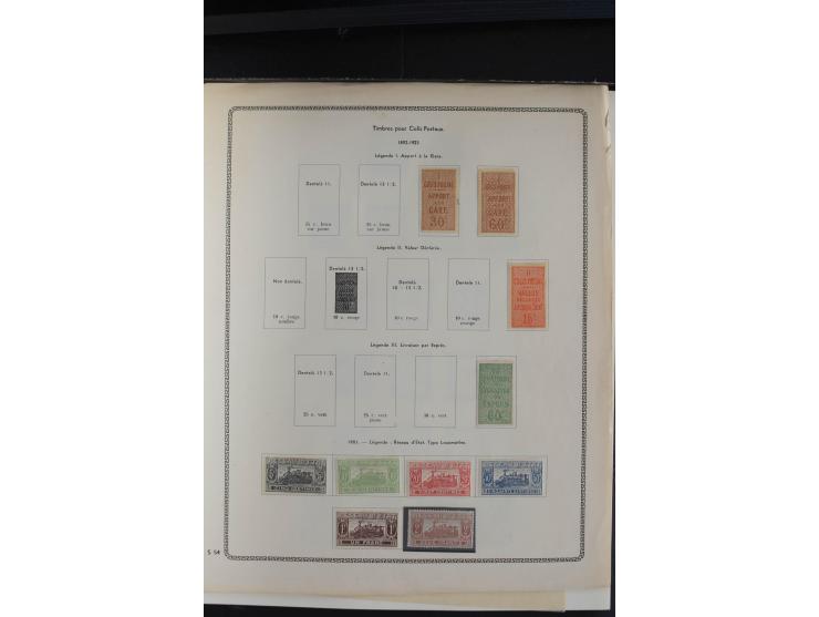1894/1945, ungebrauchte und gestempelte Partie mit schönem Teil Postpaketmarken, ein kleiner Teil Vorrausentwertungen, einige