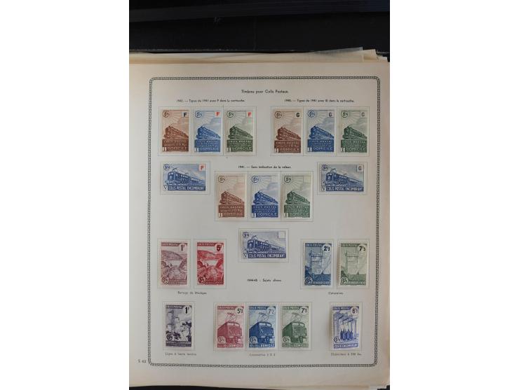 1894/1945, ungebrauchte und gestempelte Partie mit schönem Teil Postpaketmarken, ein kleiner Teil Vorrausentwertungen, einige