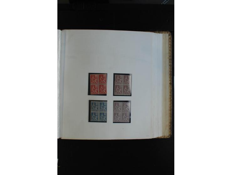 1900/38, sehr schöne ungebrauchte/postfrische Sammlung Viererblocks mit vielen guten Ausgaben dabei Mi-Nr. 91-95, 102-106, 10