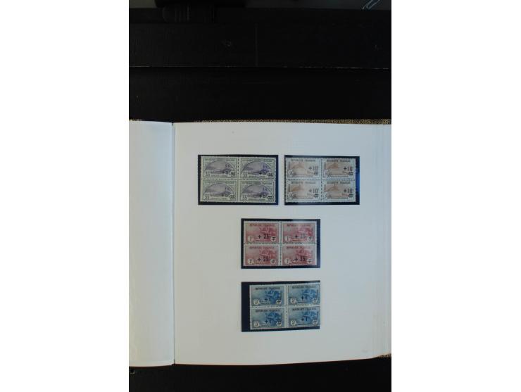 1900/38, sehr schöne ungebrauchte/postfrische Sammlung Viererblocks mit vielen guten Ausgaben dabei Mi-Nr. 91-95, 102-106, 10