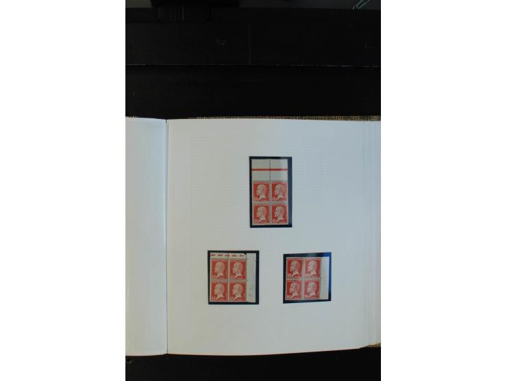 1900/38, sehr schöne ungebrauchte/postfrische Sammlung Viererblocks mit vielen guten Ausgaben dabei Mi-Nr. 91-95, 102-106, 10