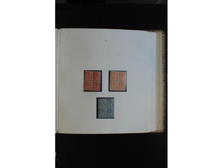 1900/38, sehr schöne ungebrauchte/postfrische Sammlung Viererblocks mit vielen guten Ausgaben dabei Mi-Nr. 91-95, 102-106, 10
