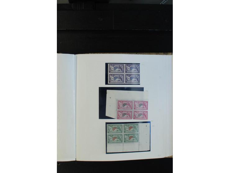 1900/38, sehr schöne ungebrauchte/postfrische Sammlung Viererblocks mit vielen guten Ausgaben dabei Mi-Nr. 91-95, 102-106, 10