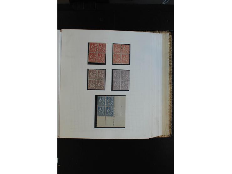 1900/38, sehr schöne ungebrauchte/postfrische Sammlung Viererblocks mit vielen guten Ausgaben dabei Mi-Nr. 91-95, 102-106, 10