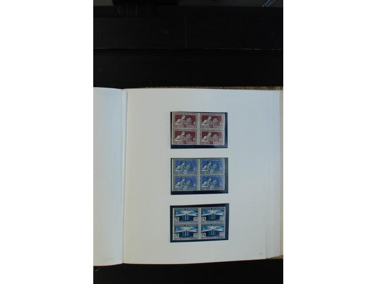 1900/38, sehr schöne ungebrauchte/postfrische Sammlung Viererblocks mit vielen guten Ausgaben dabei Mi-Nr. 91-95, 102-106, 10