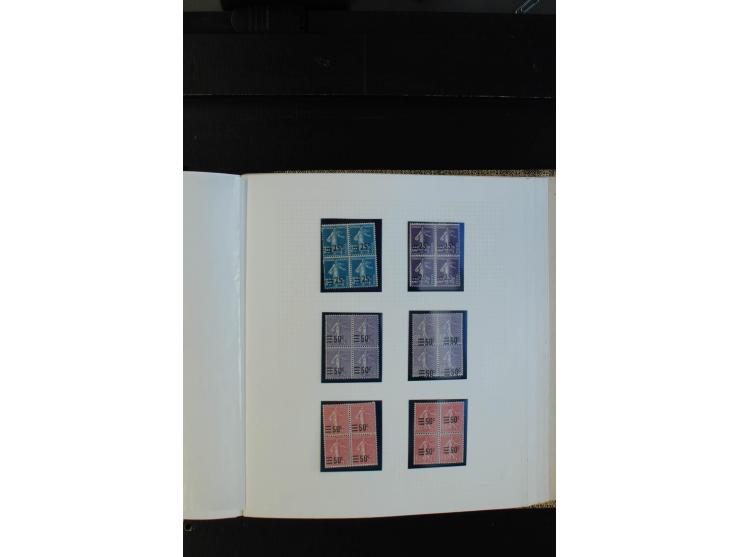 1900/38, sehr schöne ungebrauchte/postfrische Sammlung Viererblocks mit vielen guten Ausgaben dabei Mi-Nr. 91-95, 102-106, 10