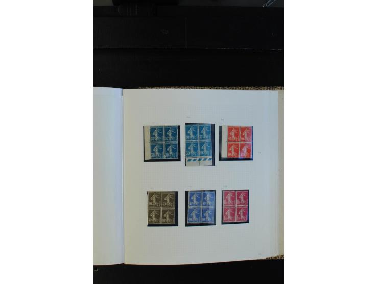 1900/38, sehr schöne ungebrauchte/postfrische Sammlung Viererblocks mit vielen guten Ausgaben dabei Mi-Nr. 91-95, 102-106, 10
