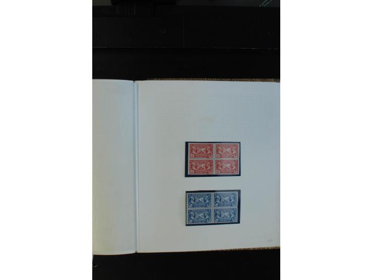 1900/38, sehr schöne ungebrauchte/postfrische Sammlung Viererblocks mit vielen guten Ausgaben dabei Mi-Nr. 91-95, 102-106, 10