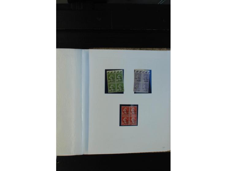 1900/38, sehr schöne ungebrauchte/postfrische Sammlung Viererblocks mit vielen guten Ausgaben dabei Mi-Nr. 91-95, 102-106, 10