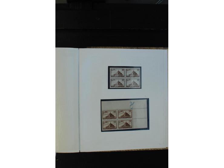 1900/38, sehr schöne ungebrauchte/postfrische Sammlung Viererblocks mit vielen guten Ausgaben dabei Mi-Nr. 91-95, 102-106, 10
