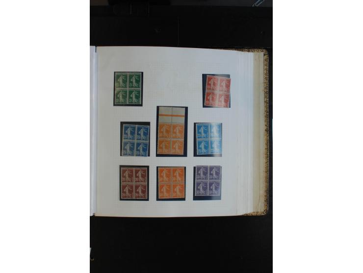 1900/38, sehr schöne ungebrauchte/postfrische Sammlung Viererblocks mit vielen guten Ausgaben dabei Mi-Nr. 91-95, 102-106, 10
