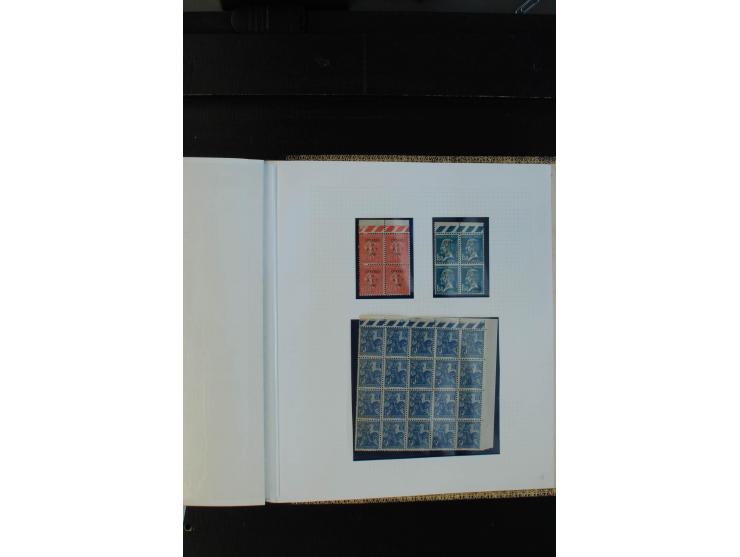 1900/38, sehr schöne ungebrauchte/postfrische Sammlung Viererblocks mit vielen guten Ausgaben dabei Mi-Nr. 91-95, 102-106, 10