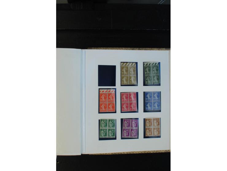 1900/38, sehr schöne ungebrauchte/postfrische Sammlung Viererblocks mit vielen guten Ausgaben dabei Mi-Nr. 91-95, 102-106, 10