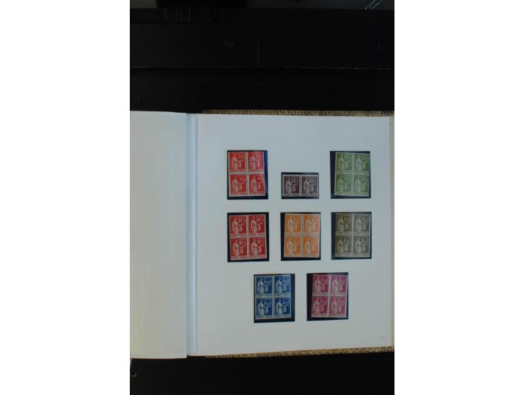 1900/38, sehr schöne ungebrauchte/postfrische Sammlung Viererblocks mit vielen guten Ausgaben dabei Mi-Nr. 91-95, 102-106, 10