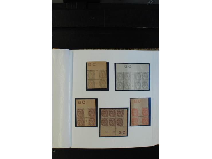 1900/38, sehr schöne ungebrauchte/postfrische Sammlung Viererblocks mit vielen guten Ausgaben dabei Mi-Nr. 91-95, 102-106, 10