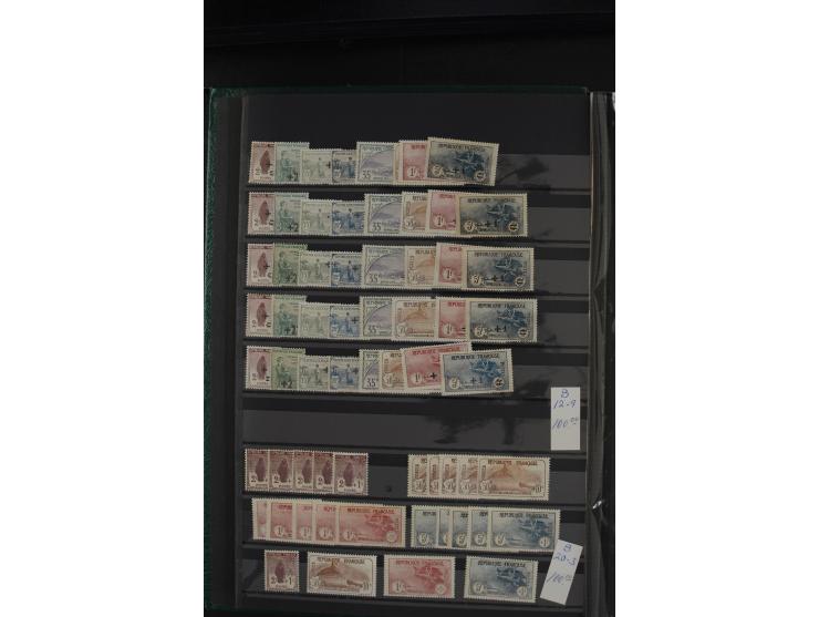1914/82, hochwertiger ungebrauchter und postfrischer Bestand in zwei Steckalben, dabei  Mi.-Nr. 128-35(4), 136(16), 144-51(5)
