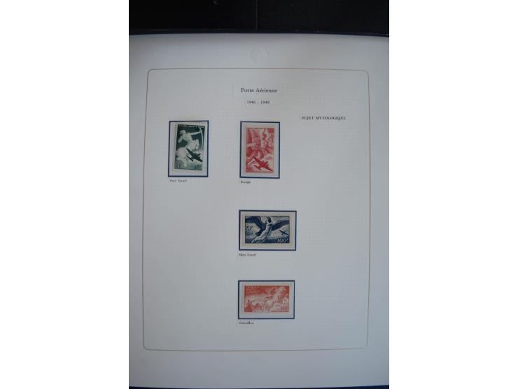 1927/87, Sammlung der Flugpost-Ausgaben mit vielen Eckrand-4er-Blocks mit Druckdaten, einigen Probedrucken etc., dabei u.a. M