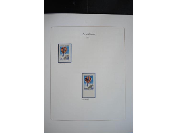 1927/87, Sammlung der Flugpost-Ausgaben mit vielen Eckrand-4er-Blocks mit Druckdaten, einigen Probedrucken etc., dabei u.a. M