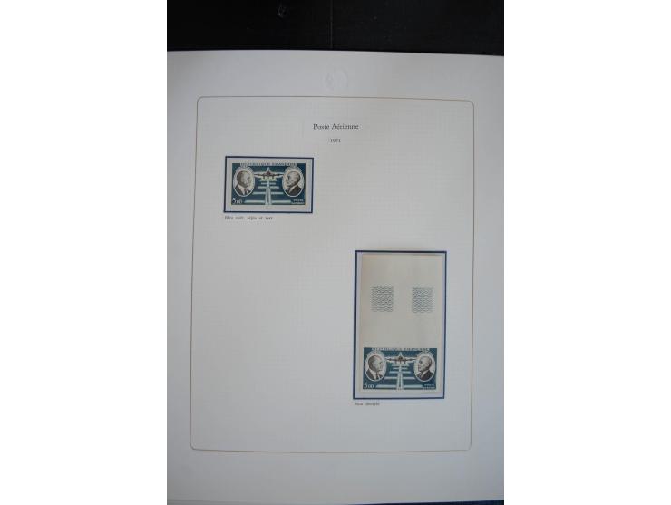 1927/87, Sammlung der Flugpost-Ausgaben mit vielen Eckrand-4er-Blocks mit Druckdaten, einigen Probedrucken etc., dabei u.a. M