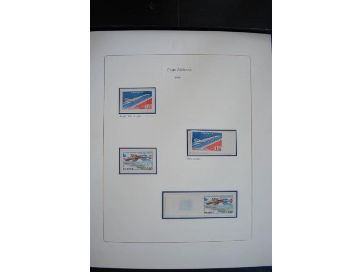 1927/87, Sammlung der Flugpost-Ausgaben mit vielen Eckrand-4er-Blocks mit Druckdaten, einigen Probedrucken etc., dabei u.a. M