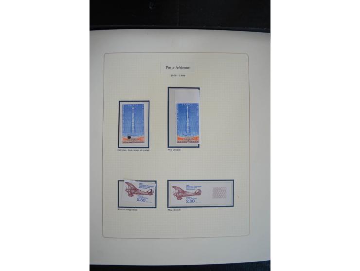 1927/87, Sammlung der Flugpost-Ausgaben mit vielen Eckrand-4er-Blocks mit Druckdaten, einigen Probedrucken etc., dabei u.a. M