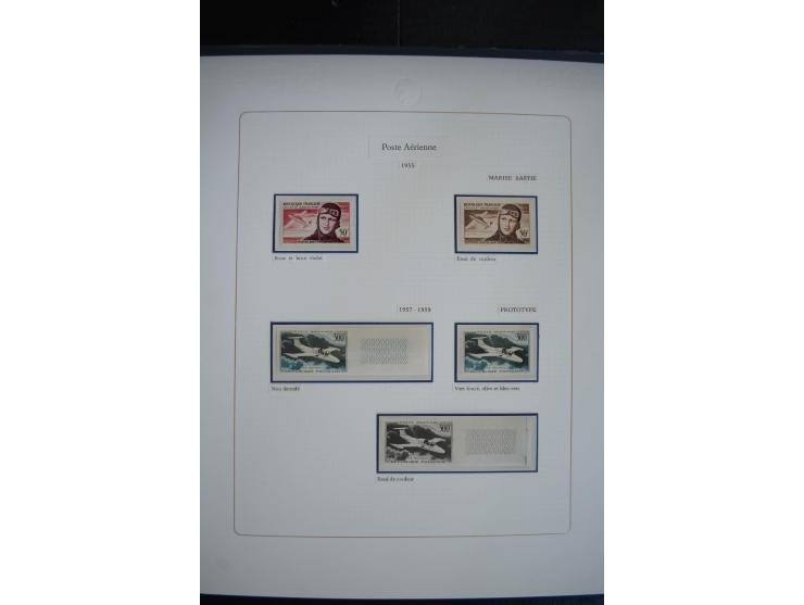 1927/87, Sammlung der Flugpost-Ausgaben mit vielen Eckrand-4er-Blocks mit Druckdaten, einigen Probedrucken etc., dabei u.a. M