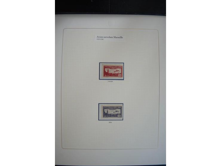 1927/87, Sammlung der Flugpost-Ausgaben mit vielen Eckrand-4er-Blocks mit Druckdaten, einigen Probedrucken etc., dabei u.a. M