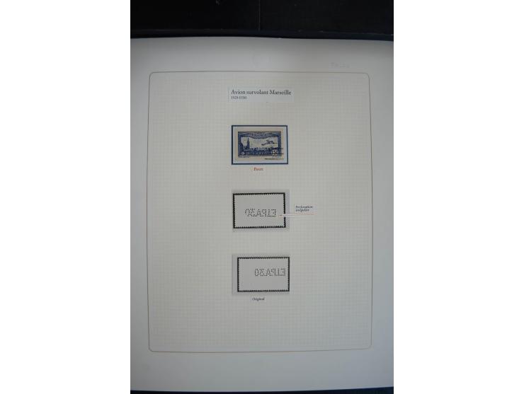 1927/87, Sammlung der Flugpost-Ausgaben mit vielen Eckrand-4er-Blocks mit Druckdaten, einigen Probedrucken etc., dabei u.a. M