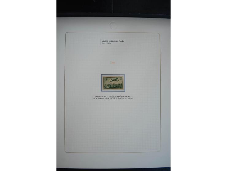 1927/87, Sammlung der Flugpost-Ausgaben mit vielen Eckrand-4er-Blocks mit Druckdaten, einigen Probedrucken etc., dabei u.a. M