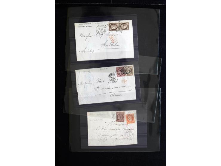 1839/1955 (ca), ca. 65 Briefe und Karten ab Vorphila mit Schwerpunkt bis ca. 1875, dabei interessante Stempel, bessere Franka