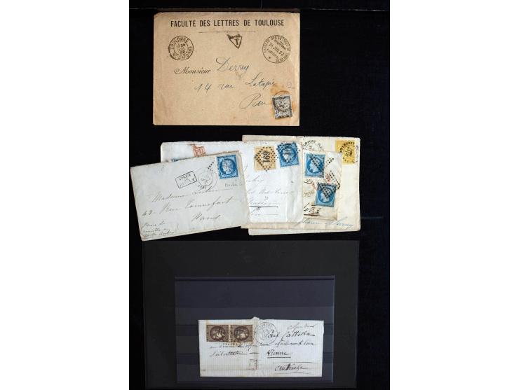 1839/1955 (ca), ca. 65 Briefe und Karten ab Vorphila mit Schwerpunkt bis ca. 1875, dabei interessante Stempel, bessere Franka