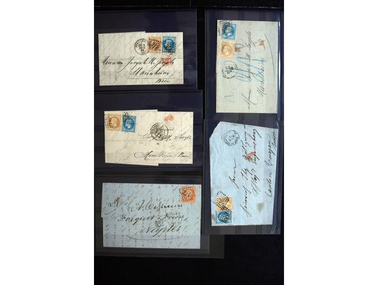 1839/1955 (ca), ca. 65 Briefe und Karten ab Vorphila mit Schwerpunkt bis ca. 1875, dabei interessante Stempel, bessere Franka