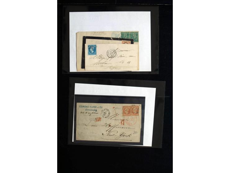 1839/1955 (ca), ca. 65 Briefe und Karten ab Vorphila mit Schwerpunkt bis ca. 1875, dabei interessante Stempel, bessere Franka