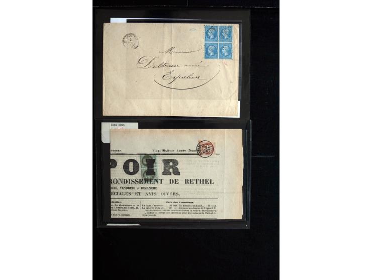 1839/1955 (ca), ca. 65 Briefe und Karten ab Vorphila mit Schwerpunkt bis ca. 1875, dabei interessante Stempel, bessere Franka